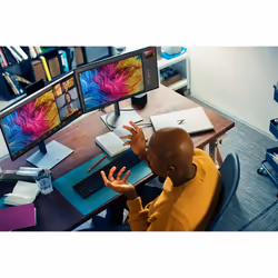HP Z24q G3 QHD Display écran plat de PC 23.8" Quad HD LCD Argent - Vue supplémentaire 4