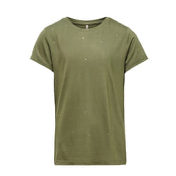 ONLY 15225805 Haut (vêtement) Col rond Manche courte Elastane, Viscose