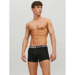 Jack&Jones Lot de 3 boxers Sense 12081832 Noir