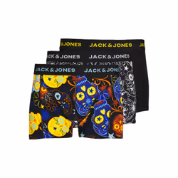Jack&Jones Lot de 3 boxers Sugar Skull 12185485 Multicolore