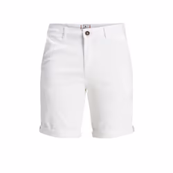 Jack & Jones 12165604, Adulte, Blanc, L, SML, Coton, Elastane, 98% Coton, 2% Élasthanne
