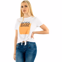 ONLY 15228532, Tee-shirt, Adulte, Femelle, Blanc, M, SML