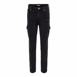 ONLY 15221844, Femelle, Enfant, Noir, Avant, Coton, Elastane, 98% Coton, 2% Élasthanne