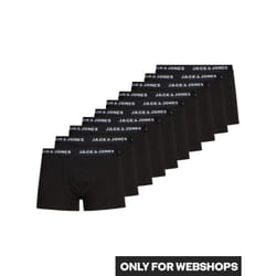 Jack&Jones Set de 10 boxers Solid 12189937 Noir