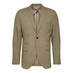 Veste Blazer - Selected - Slim - Beige - 2 Boutons - Poches à Rabat