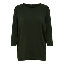 ONLY 15157920 Haut (vêtement) Col rond Manches longues Elastane, Polyester, Viscose