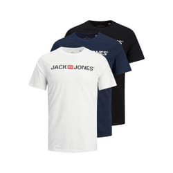 Pack de 3 T-shirts Jack & Jones col ras-du-cou ecorp logo