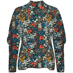 Top à motifs - couleur : Bleu