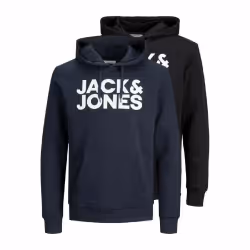 Jack & Jones 12191761, Adulte, Noir, M, SML, 1 pièce(s), Coton, Polyester
