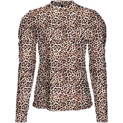 Top transparent à motifs - couleur : Beige