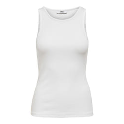 ONLY 15234659 Débardeur Col rond Sans manches Coton, Elastane