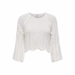 ONLY 15233173, Pullover, Adulte, Femelle, Blanc, L, SML