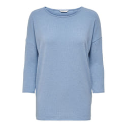 ONLY 15157920 Col rond Manche 3/4 Elastane, Polyester, Viscose