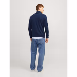 Jack&Jones Pull Emil 12189339 Bleu marine Regular Fit