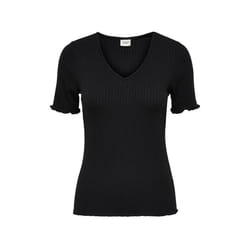 ONLY 15238718 Col V Manche courte Coton, Elastane, Viscose
