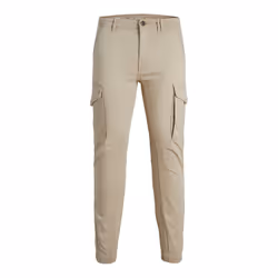 Jack & Jones 12193900, Adulte, Beige, EUE, Coton, Elastane, 98% Coton biologique, 2% Élasthanne, Ne pas javelliser