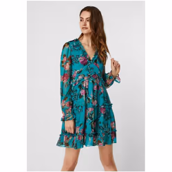 Robe courte - couleur : Bleu