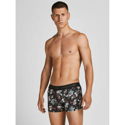 Jack&Jones Lot de 3 boxers Flower 12194284 Noir