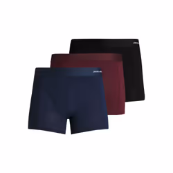 Jack & Jones 12198852, Caleçons, Short Boxer, Adulte, Mâle, Noir, Bordeaux, Marine, Monochromatique