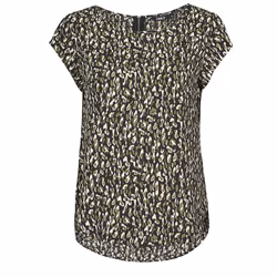 ONLY 15161116, Adulte, Femelle, Noir, Monochromatique, Col rond, Manche courte