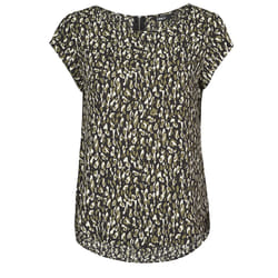 ONLY 15161116 Col rond Manche courte Elastane, Polyester
