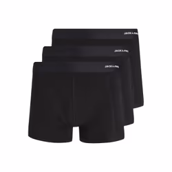 Jack & Jones 12198852, Caleçons, Short Boxer, Adulte, Mâle, Noir, Monochromatique