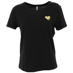 Tee shirt manches courtes Kita blk mc tee l - Only - Noir - Regular - Homme