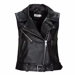 Veste en simili-cuir sans manches femme Only Vera