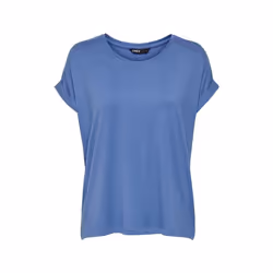 ONLY 15106662, Tee-shirt, Adulte, Femelle, Bleu, M, SML