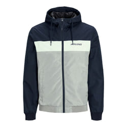 Veste bomber Capuche Manches longues Bleu Marine Liam
