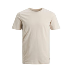 T-shirt Standard Fit Col rond Manches courtes Gris Clair en coton Aiden
