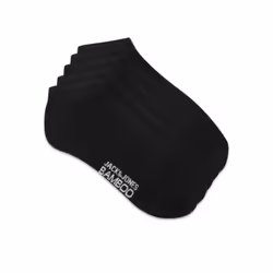 Jack & Jones Pack de 5 chausettes, Chaussettes de sport, Noir, Adulte, Unisexe, Longueur de cheville, 5 paire(s)