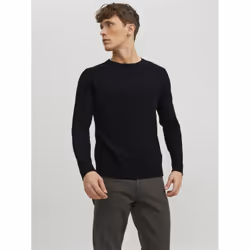 Jack & Jones 12208364_2161.41, Noir, XXL, Col rond, Manches longues, 1 pièce(s)