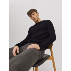 Jack&Jones Pull Emil 12208364 Noir Regular Fit - Vue supplémentaire 7