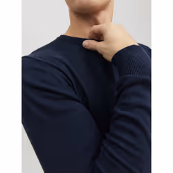 Jack&Jones Pull Emil 12208364 Bleu marine Regular Fit - Vue supplémentaire 5