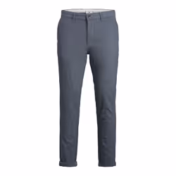 Jack & Jones 12206199, Chino, Adulte, Bleu, EUE, Coton, Elastane, 78% Coton, 20% Coton recyclé, 2% Élasthanne