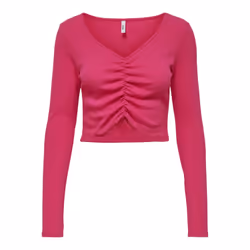 Crop top col v à manches longues femme Only onlkenya life