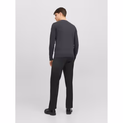 Pull en maille Col rond Manches longues Gris Foncé Dane