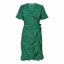 Robe portefeuille manches courtes tissé femme Only Onlolivia