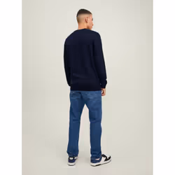Jack&Jones Pull 12212816 Bleu marine Regular Fit