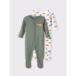 Name It 13206294, Pyjama, Unisexe, Image, Multicolore, Vert, Bébé (hauteur), Longueur totale