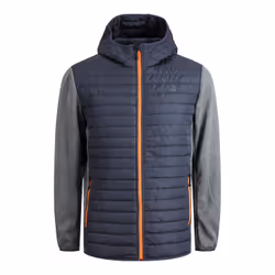Veste hybride Capuche Manches longues Gris