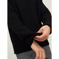 Jack&Jones Pull Rollie 12215468 Noir Relaxed Fit - Vue supplémentaire 5