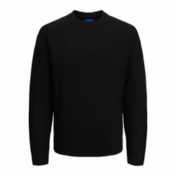 Pull en maille Col rond Manches longues Noir Toby