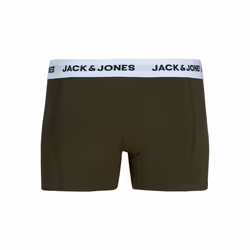 Jack &amp; Jones Pack de 5 boxers, Caleçons, Short Boxer, Mâle, Olive, Noir, Marine, Vert, M, Monochromatique