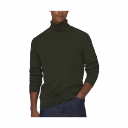 Pull 12 structures col roulé Only & Sons Phil