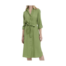 Robe chemise mi-mollet manches longues femme Vero Moda Bell Wvn