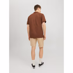Jack&Jones Short en tissu Fury 12206889 Beige Regular Fit