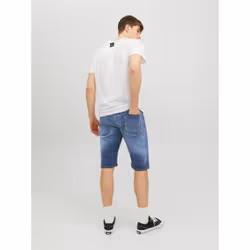 Jack&Jones Short en jean Cale 12223993 Bleu marine Regular Fit