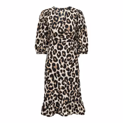 Robe portefeuille midi 3/4 tissé femme Only Olivia